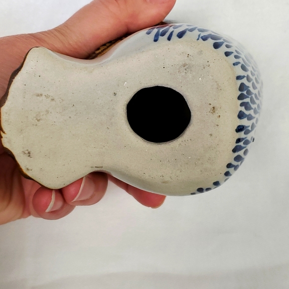 Mexican handmade Tonala artist signed folk art owl-figure made in Mexico - Picture 7 of 8